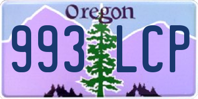 OR license plate 993LCP