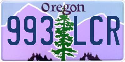 OR license plate 993LCR