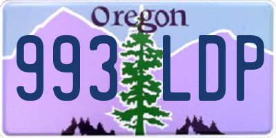OR license plate 993LDP
