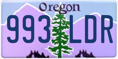 OR license plate 993LDR