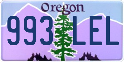 OR license plate 993LEL