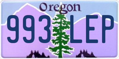 OR license plate 993LEP