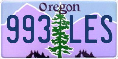 OR license plate 993LES