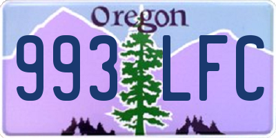 OR license plate 993LFC
