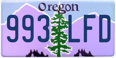 OR license plate 993LFD