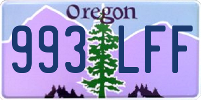 OR license plate 993LFF