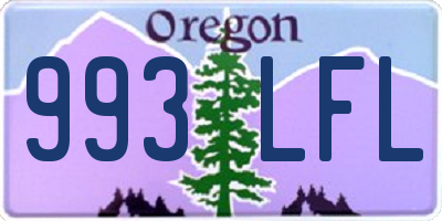 OR license plate 993LFL