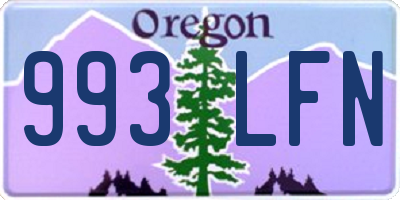 OR license plate 993LFN