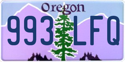 OR license plate 993LFQ