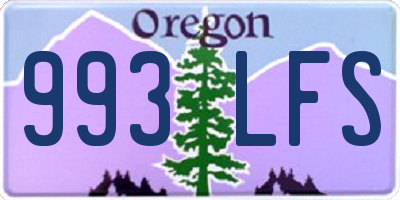 OR license plate 993LFS