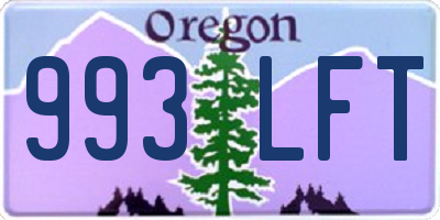 OR license plate 993LFT