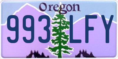 OR license plate 993LFY