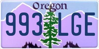 OR license plate 993LGE