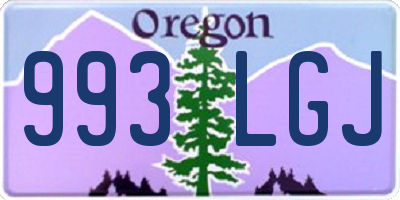 OR license plate 993LGJ