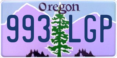 OR license plate 993LGP