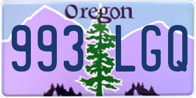 OR license plate 993LGQ