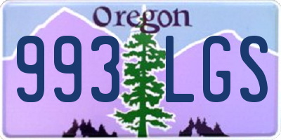 OR license plate 993LGS