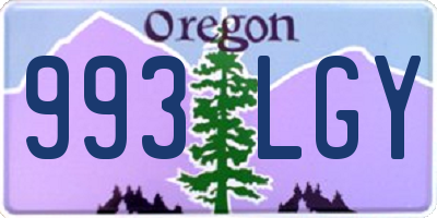 OR license plate 993LGY