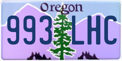 OR license plate 993LHC