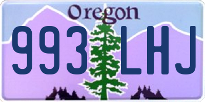 OR license plate 993LHJ