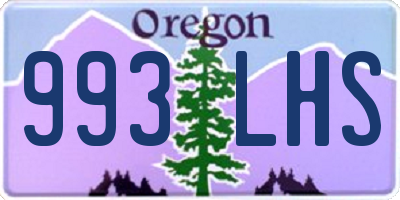 OR license plate 993LHS