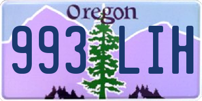 OR license plate 993LIH