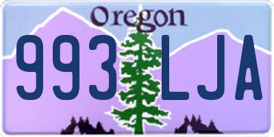OR license plate 993LJA