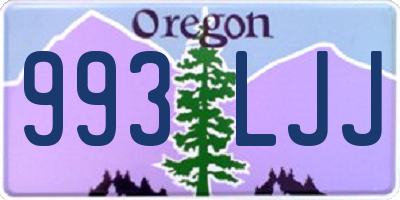 OR license plate 993LJJ