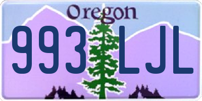 OR license plate 993LJL