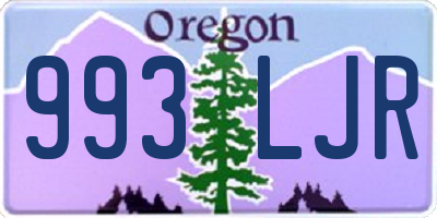 OR license plate 993LJR