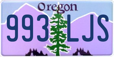 OR license plate 993LJS