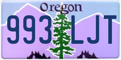 OR license plate 993LJT