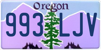 OR license plate 993LJV