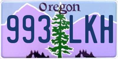 OR license plate 993LKH