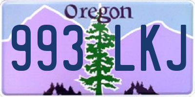 OR license plate 993LKJ