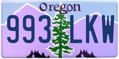 OR license plate 993LKW