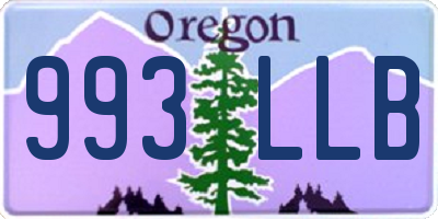 OR license plate 993LLB