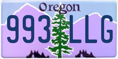 OR license plate 993LLG
