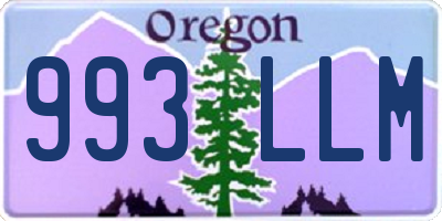 OR license plate 993LLM