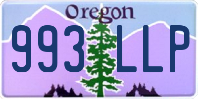 OR license plate 993LLP
