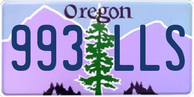 OR license plate 993LLS