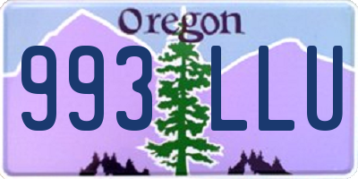 OR license plate 993LLU