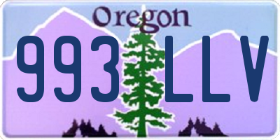 OR license plate 993LLV
