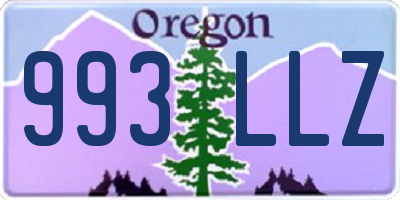 OR license plate 993LLZ