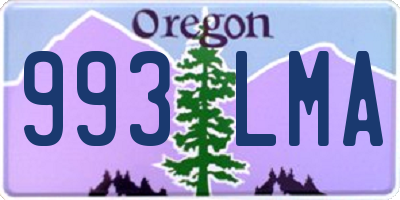 OR license plate 993LMA