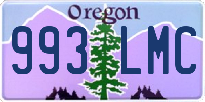 OR license plate 993LMC