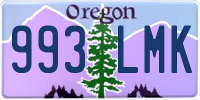 OR license plate 993LMK