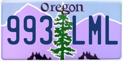 OR license plate 993LML