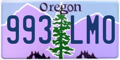 OR license plate 993LMO