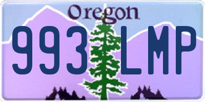 OR license plate 993LMP